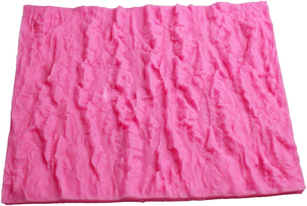 YFairyCake Mold, Tree Bark, Texture Silicone Mold, Cake Fondant Impression Mat, Decorating Supplies