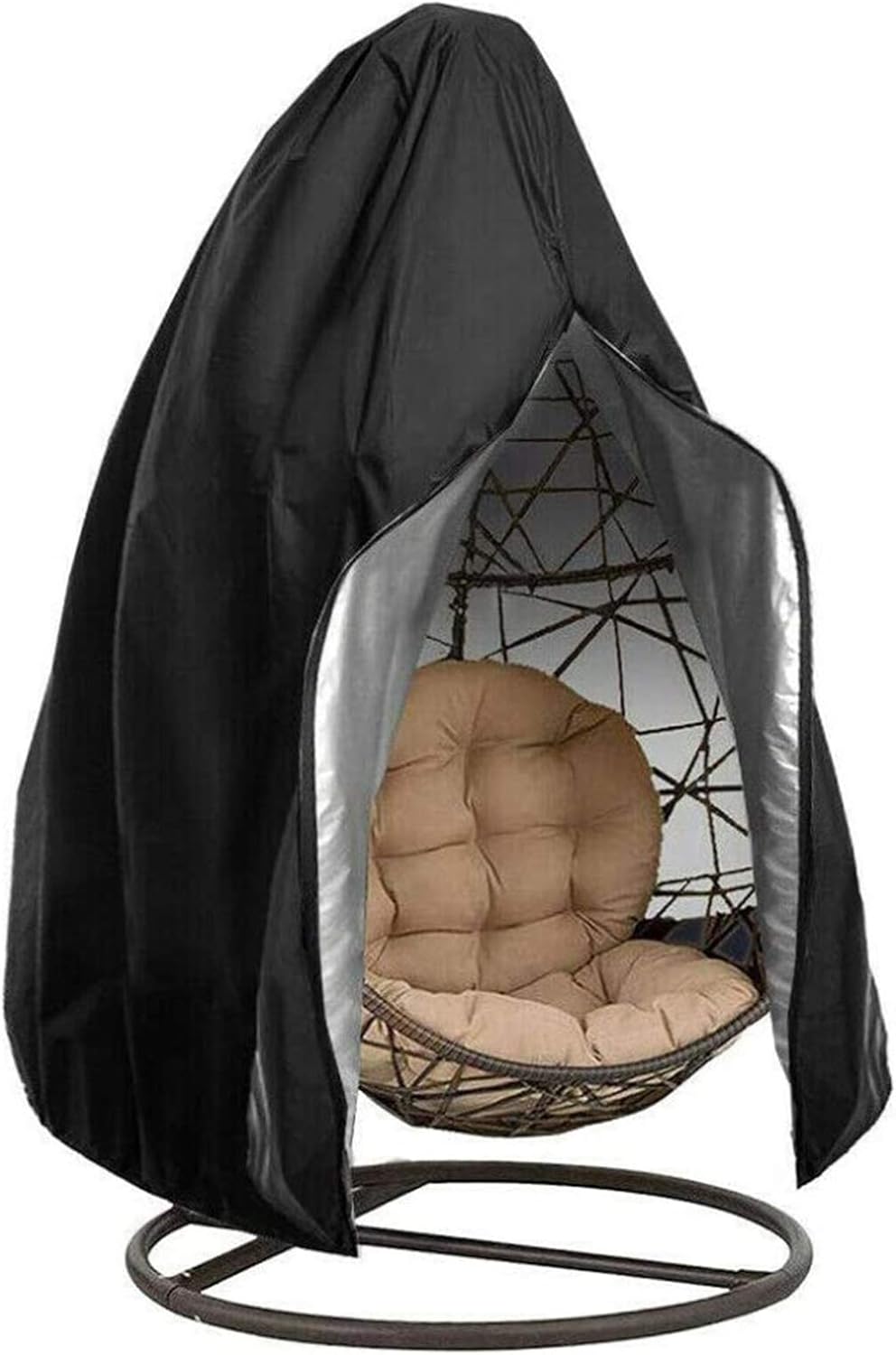 outdoor protective covers on Amazon Com Youai Chair Covers Chair Protector With Zipper Protective Case Outdoor Hanging Egg Chair Cover Black 231200cm Home Kitchen