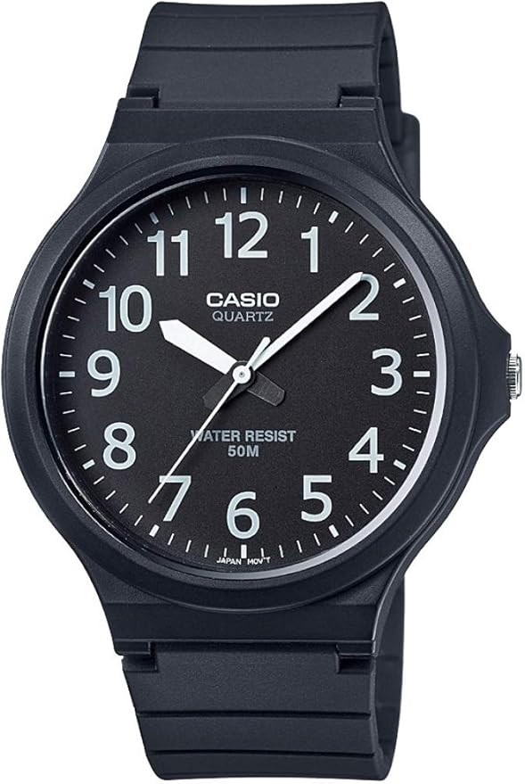Casio Orologio Analogico Quarzo Uomo con Cinturino in Plastica MDV-106B-1A2VCF