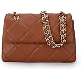 Gladdon Quilted Crossbody Purses for Women Small Ladies Shoulder Bags with Chain Trendy Clutch Purse Cute Designer Bag
