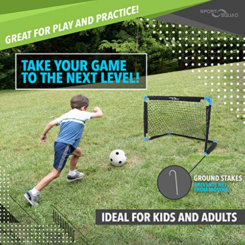 Sport Squad Portable Soccer Goal Net Set Pop Up Training Soccer Goals