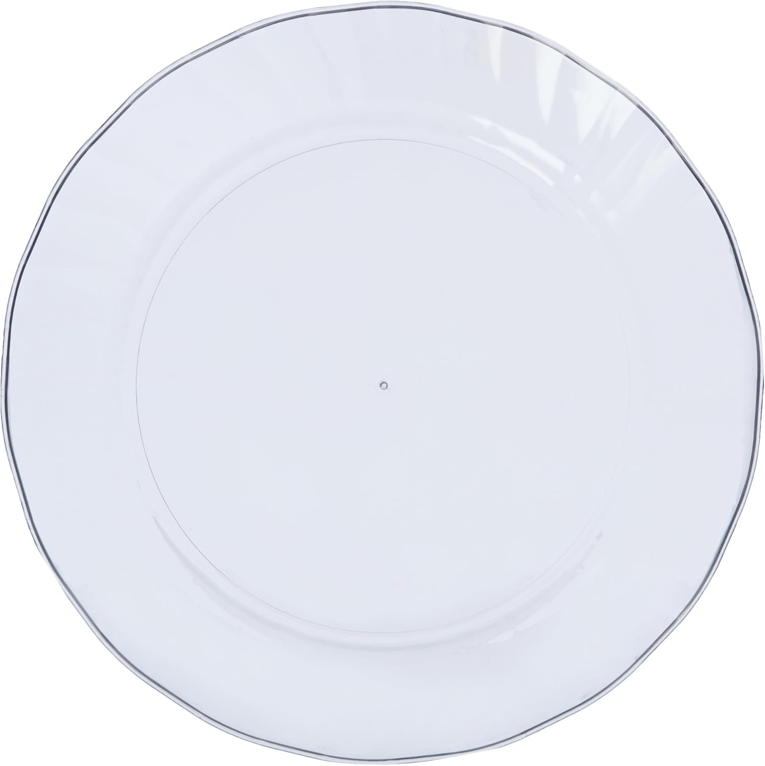 Basics Disposable Clear Plastic Plates, 100-Pack, 7.5-inch: Kitchen & Dining