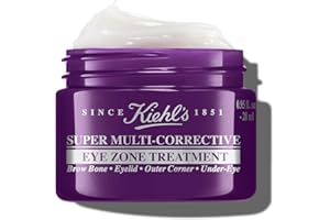 Kiehl's Super Multi-Corrective Eye Cream, Anti-Aging Cream that Lifts Brow Bone Area, Smooths and Firms Eye Lids, Bilberry Seed Extract and Collagen Peptide for Tighter and Smoother Looking Skin