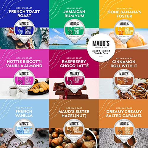 Maud's Flavored Coffee Variety Pack (Maud's 9 Original Core Flavors