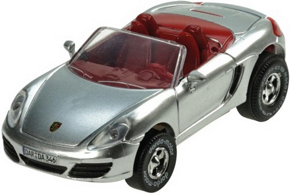 Darda 50346 Formula Racing toy Car,Porsche Boxster 981 Cabriolet silver