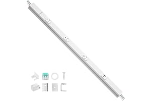 SURAIELEC 24" Hardwired Under Cabinet Power Strip with USB-A & USB-C, 3 TR Outlets, Custom Length Plug Molding Under Cabinet,