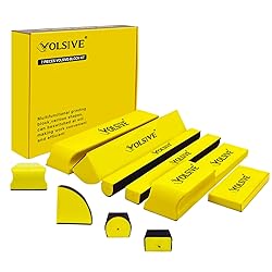 VOLSIVE 7pcs Hand Sanding Block Set, Rectangle