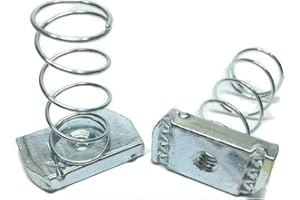 LMParts 100/BOX 1/4 inch -20 Spring Nuts for Unistrut B-Line Channel #4118 P1006-1420