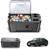 Car Refrigerator for Tesla Model Y 12V Fridge Cooler 21QT(20L) Car Freezer | 2019-2025 Year For outdoor Travel/Camping/Home Use with Touch button control quality Compressor low Noise,Fast Cool.