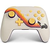 PowerA Enhanced Wireless Controller for Nintendo Switch/Switch 2 / Switch Lite/OLED Model - Pokémon Pikachu Retro - White - Gamepad, game controller, Officially Licensed