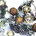 Valery Madelyn Christmas Tree Decorations Set, 24ct Red Green and Gold Shatterproof Christmas Ball Ornaments Bulk, 2.36 Inches Traditional Country Hanging Ornaments for Xmas Decor