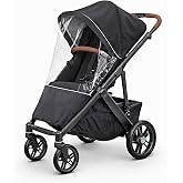 Rain Cover Fits for UPPAbaby Vista/Vista V2/Vista V3/Cruz/Cruz V2 Stroller &ndash; Windproof Weather Shield with Zipper Window &amp; Air Vents, All-Season Stroller Rain Protector