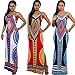 Moxeay Women Sexy Bohemian Floral Print Spaghetti Strap Backless Long Maxi Dress
