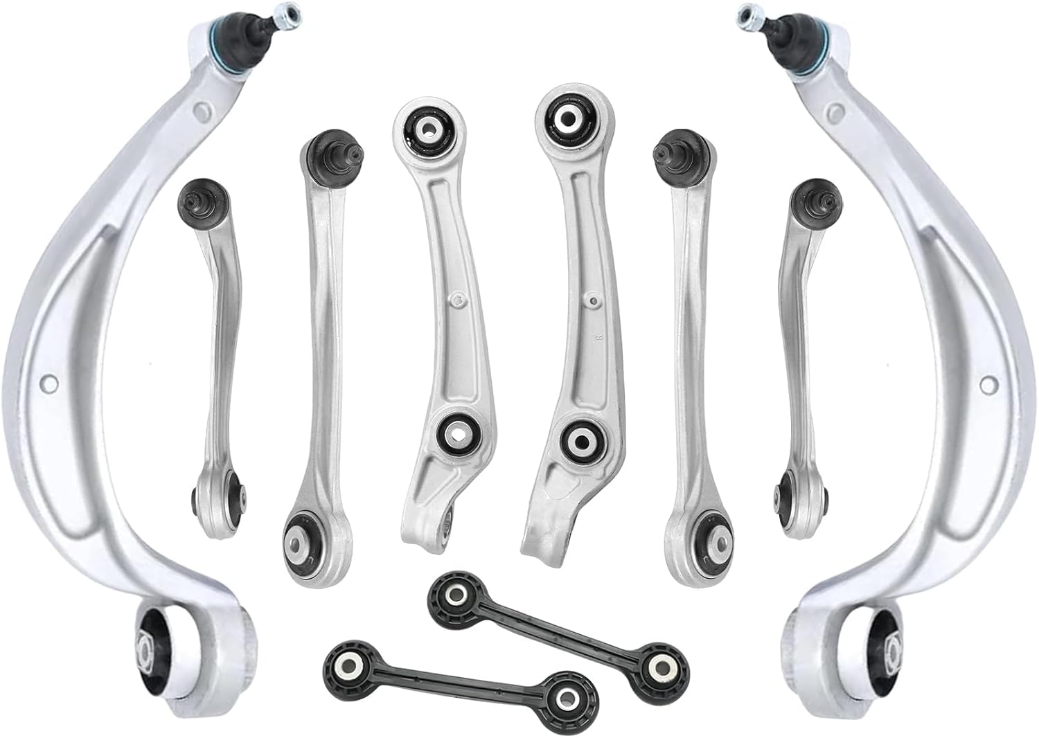 Photo 1 of 10pcs Front Lower Upper Control Arm Suspension Kit fit for 2009 2010 Audi A4/Quattro A5/Quattro Q5 S4,2008 2009 2010 Audi S5