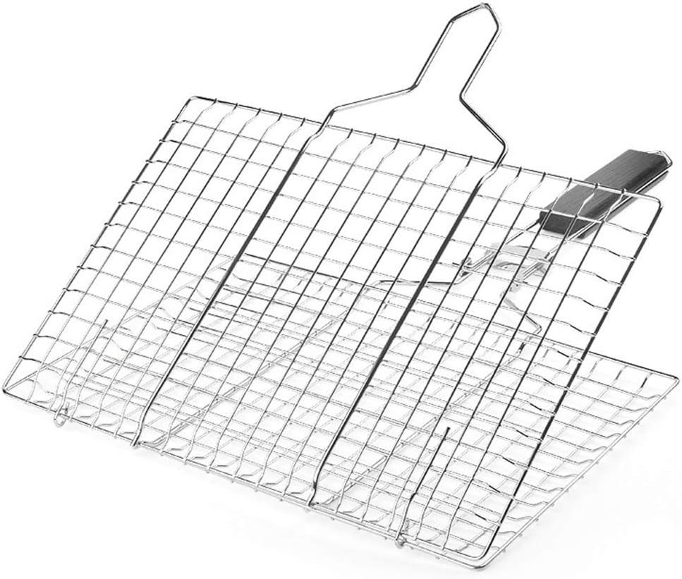 Amazon Co Jp バーベキュー 網 ステンレス 焼き網 魚焼きグリル バーベキューグリル くっつかないグリルマット qシート qマットbbq網 焼き肉シート q 網 焼き肉シート 超耐熱260 折りたたみ式 取り外し可能 耐熱ハンドル付き 繰り返す利用