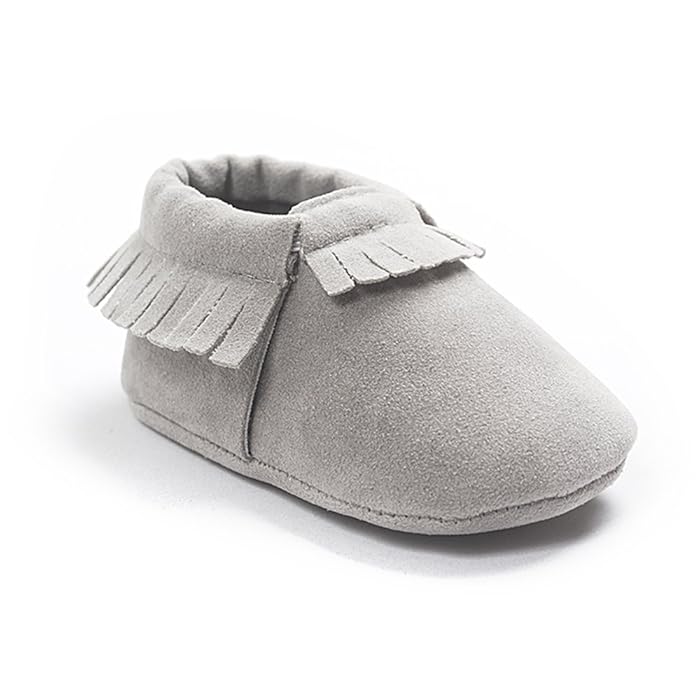 Image 2 - Kuner Baby Boys Girls Tassel Soft Soled Non-Slip Crib Shoes Moccasins First Walkers
