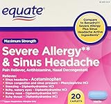 Equate Severe Allergy and Sinus Headache 20 Caplets