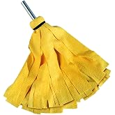 Shurhold Wave Mop - 3-in-1 Boat Mop with Wash, Scrub, and Squeegee Head; Absorbent, Mildew-Resistant, Non-Scratch &amp; Easy to Replace - Yellow