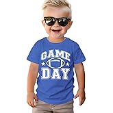 CM C&M WODRO Game Day Shirts Toddler Baby Boys Girls Football Short Sleeve T-Shirt Kids Football Fans Gift Tee Tops