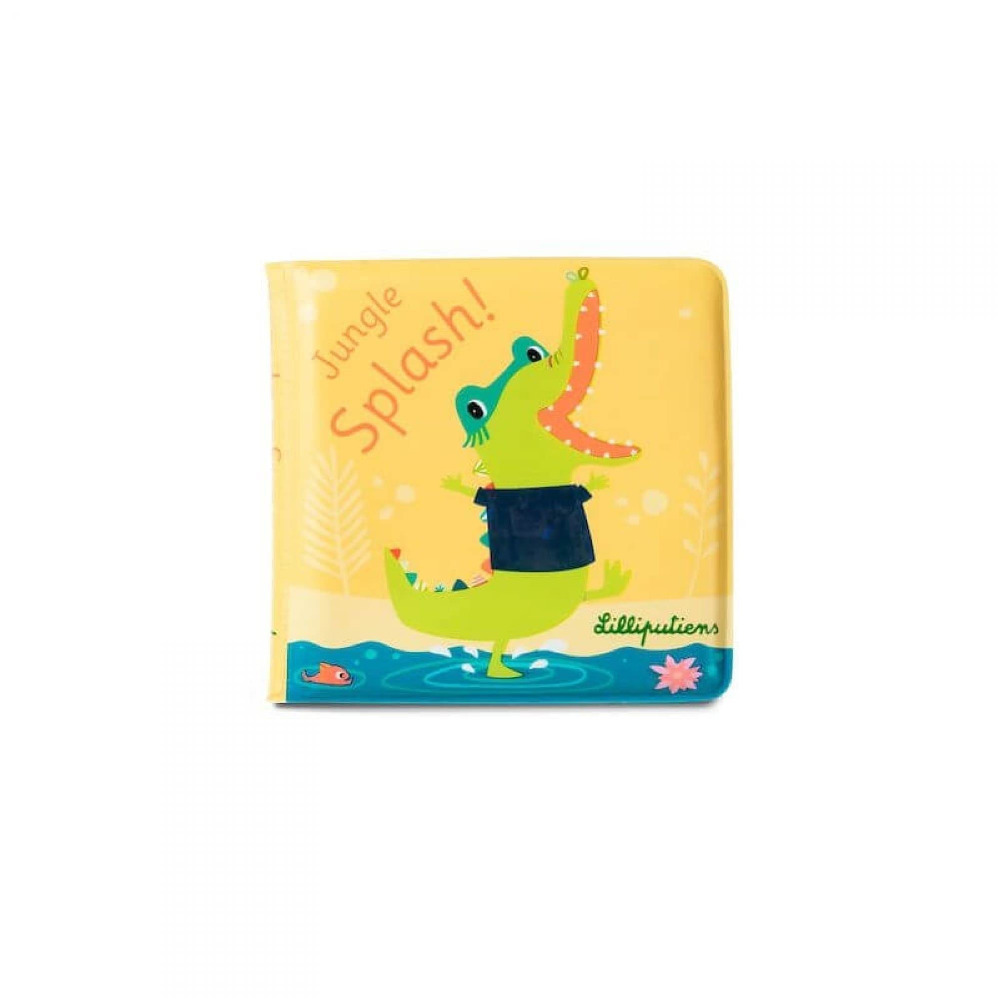 LILLIPUTIENS - Magic Interactive Bath Book - Anatole the Crocodile and the Swamp Animals - Educational and Fun Baby Toy Awakening and Discovery - 83092