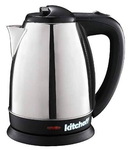 Kitchoff Automatic Stainless Steel Electric Kettle, (Kl2, Black)