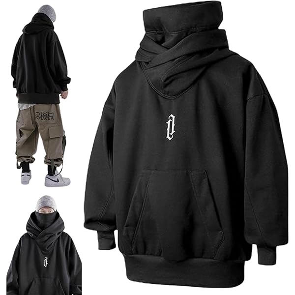 Amazon.com: ELKNLMU Ninja Double Neckline Cotton Pullover