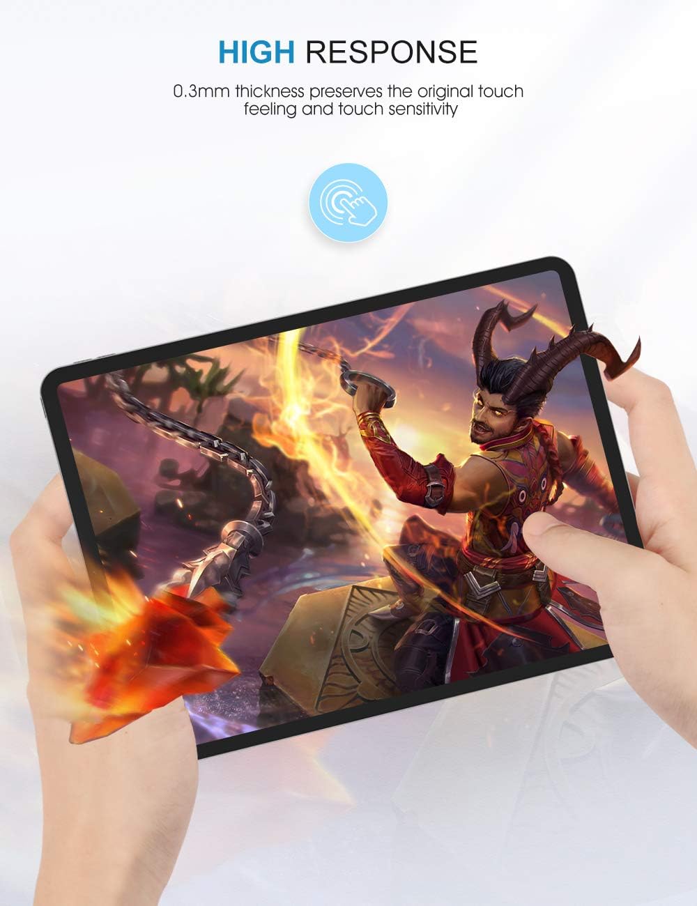 SPARIN (2 Pack) Screen Protector for iPad Pro 12.9 inch (2020 & 2018, 4th and 3rd Generation), Tempered Glass Screen Protector Work with Face ID / Apple Pencil: Computers & Accessories