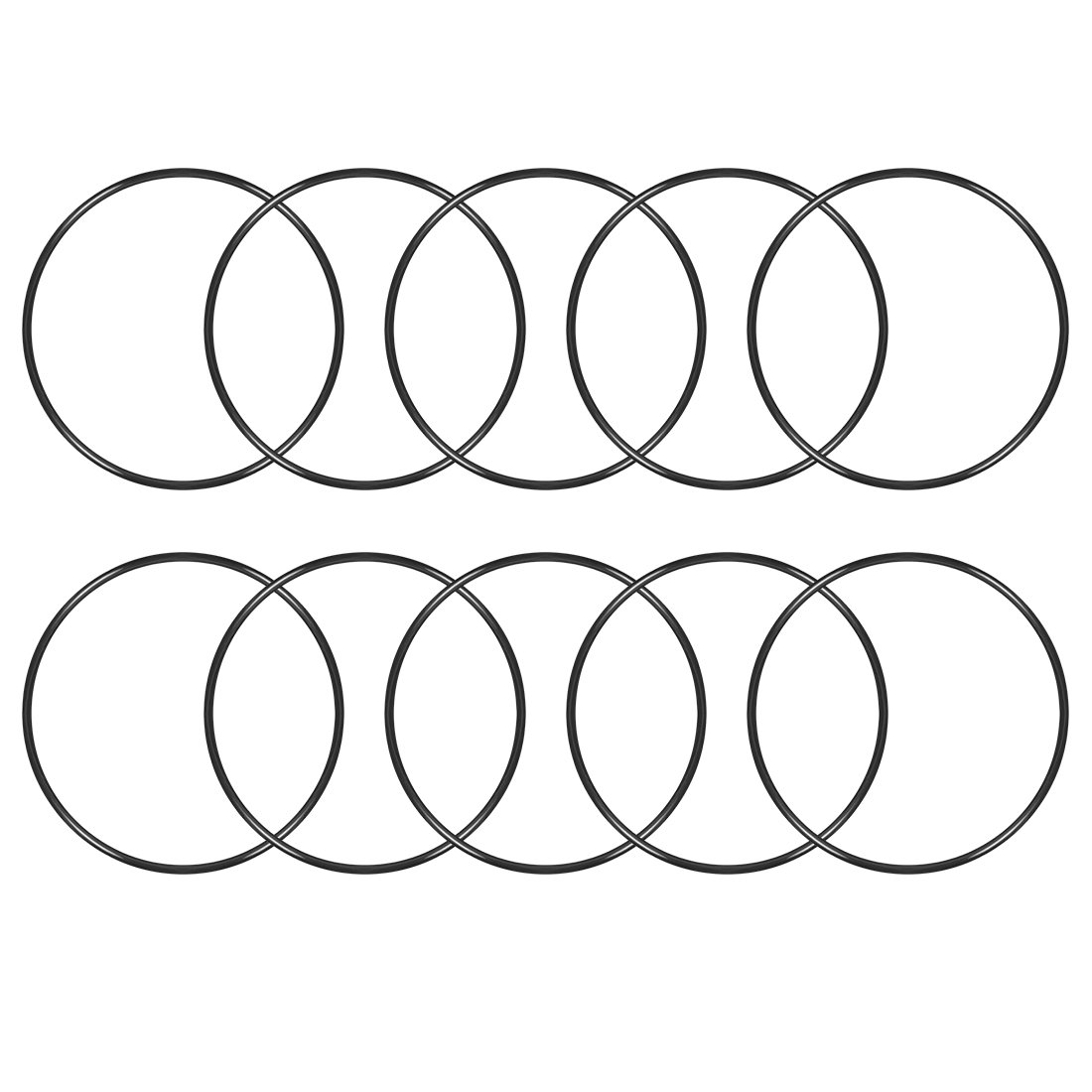 sourcingmap Nitrile Rubber O-Rings 165mm OD 157mm ID 4mm Width, Metric Sealing Gasket for Automotive Machine Plumbing, Pack of 10