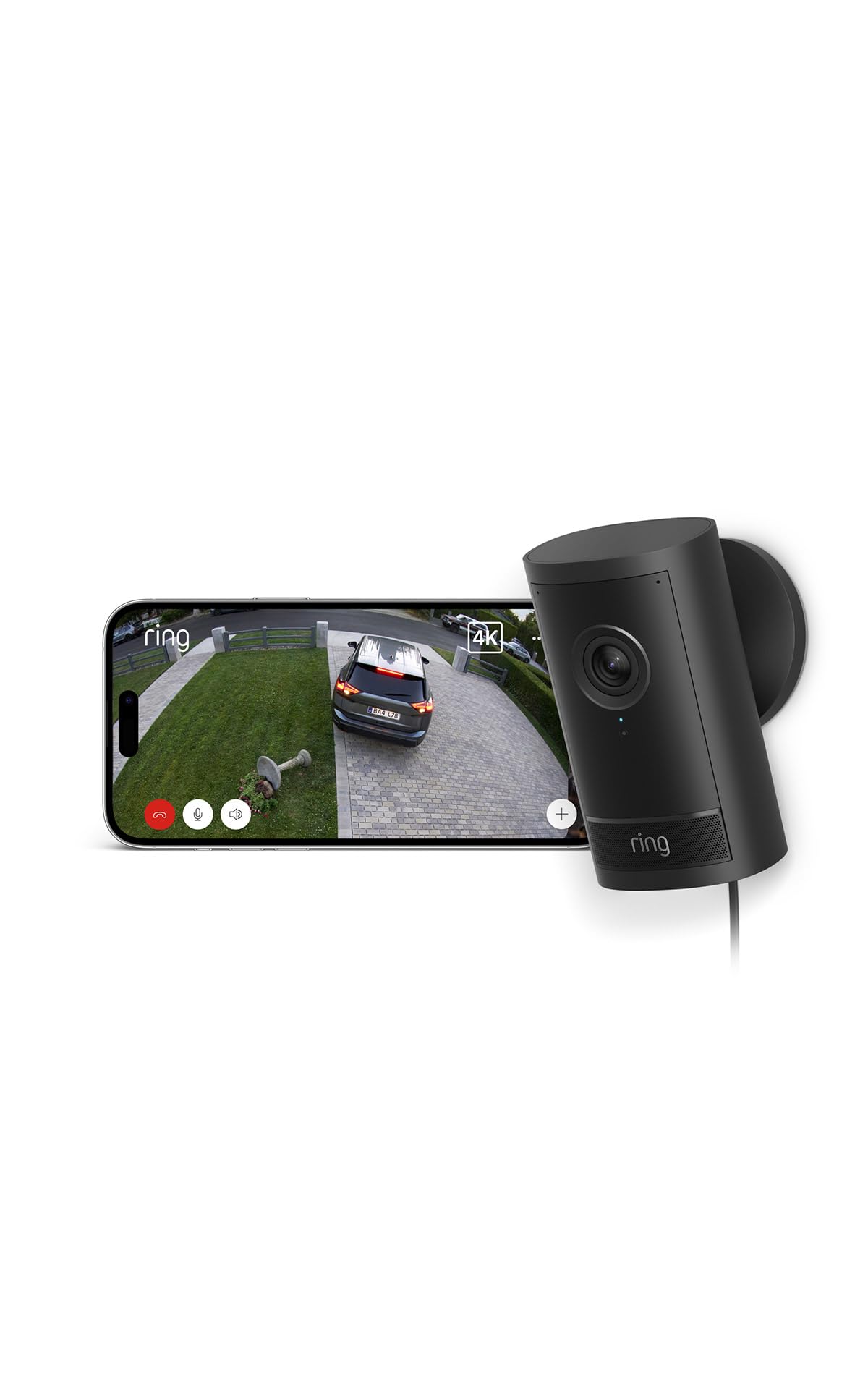 Ring Außenkamera Pro mit Netzstecker (Outdoor Camera Pro, neueste Generation) | Sicherheitskamera | Retinal 4K, 10x-Zoom | Privatsphäre-Einstellungen | 30 Tage Gratiszeitraum für Ring-Abonnement
