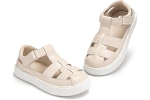 THEE BRON Toddler Girls Casual Sneakers - Stylish Comfy T-Strap Shoes for Play