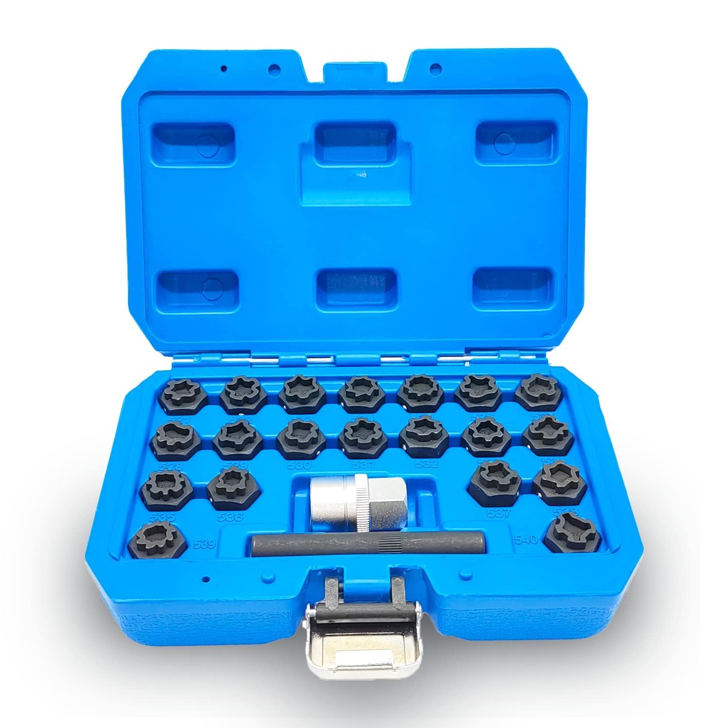 Photo 1 of *********CASE ONLY*********JEUCLEL 22PCS Wheel Locking Nut Key Kit Compatible with VW VAG Volkswagen, Wheel Lock Nut Socket Adapter Set, Anti-Theft Lug Removal Tool, Anti-Theft Screw Remover Repair Tool