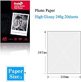 Koala Inkjet Photo Paper A4 Glossy 20 Sheets 240 GSM for Canon HP Epson view 2