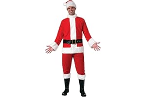 Rubies Flannel Santa Claus Suit for Adults, Men's XL
