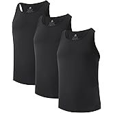 DAVID ARCHY Men's Tank Top Undershirt Micro Modal Undershirts Moisture-Wicking Tank A-Shirt for Men, 3-Pack
