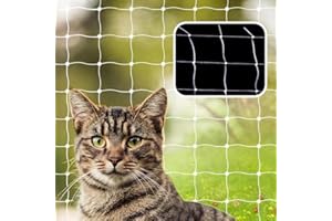 Balcony Cat Net, High-Strength Protective Net, Fixes Balconies, Terraces, Windows, Roof Openings (10x26ft, Transparent, Thick