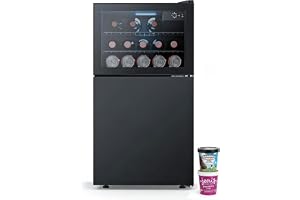 Antarctic Star 2.6 Cu. Ft Compact Beverage Refrigerator with Freezer, Mini Fridge, Adjustable Temp, Reversible Door, LED Ligh