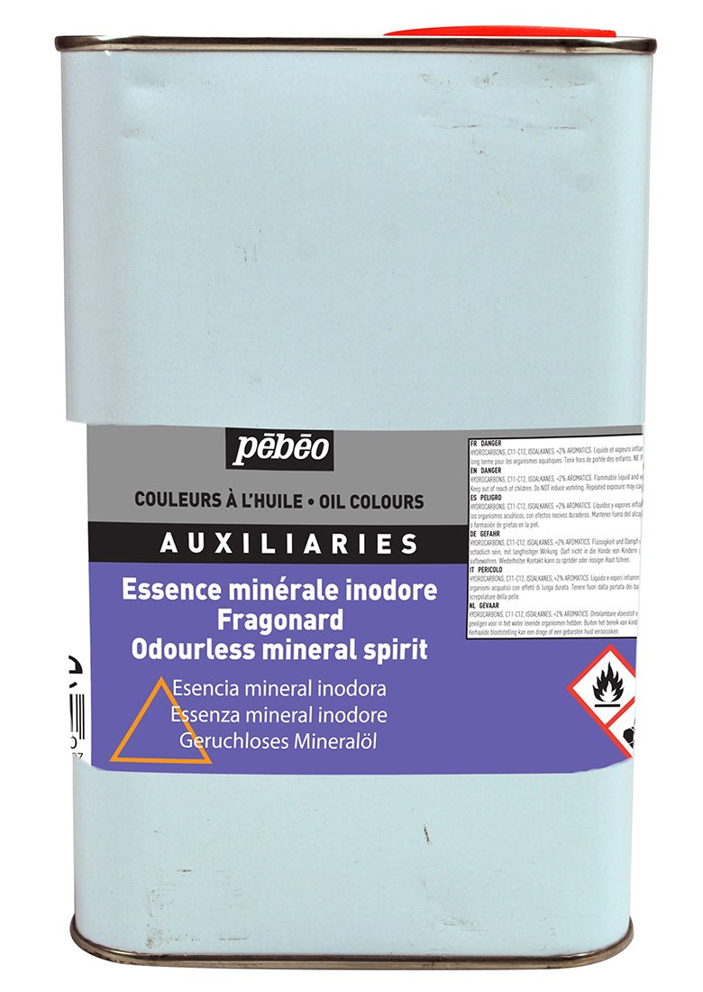 Pebeo 1 Litre Rectified Turpentine, Transparent