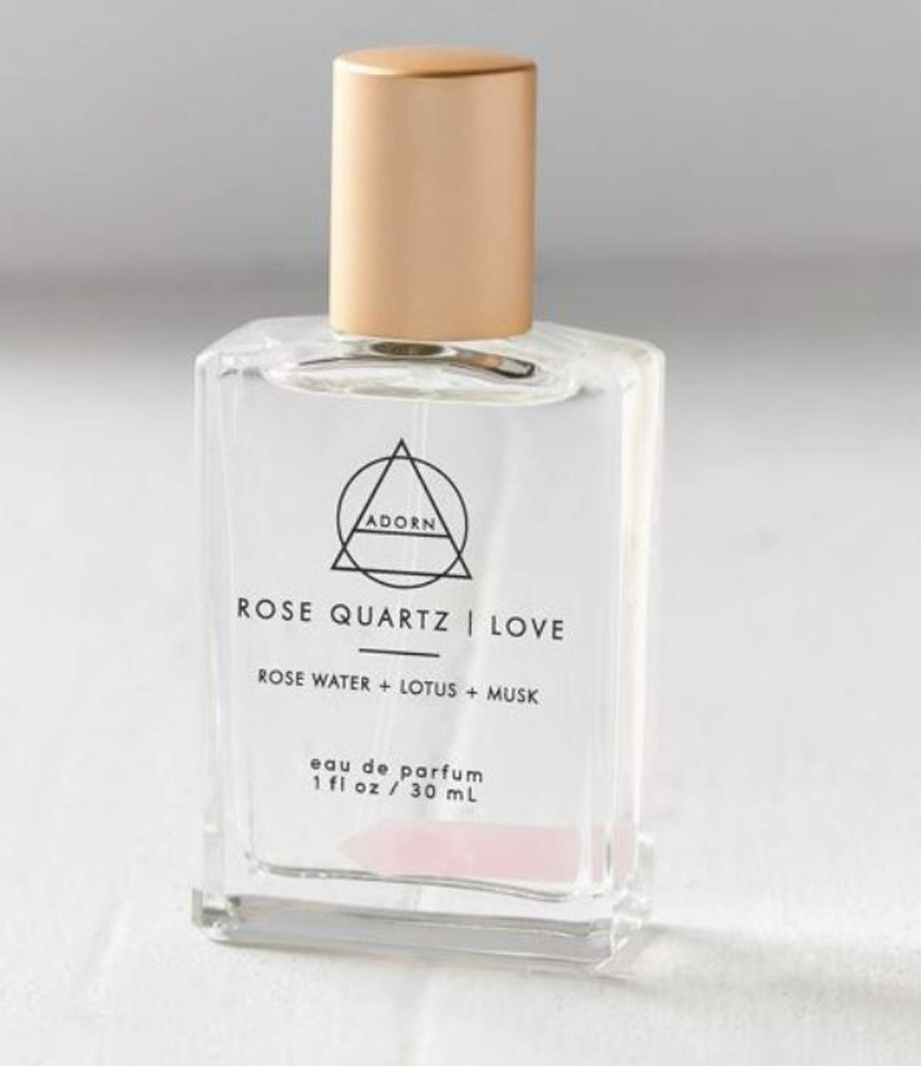 Adorn Rose Quartz Love Eau De Parfum 1 Fl. Oz! Blended Scents Of Rosewater, Lotus And Musk! Natural 