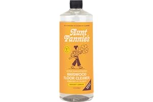 Aunt Fannie's Ultra Concentrated Hardwood Floor Cleaner, Vinegar-Free Plant Based Hardwood Floor Cleaner for Mopping, Bright Lemon Scent, 32 oz. (Pack of 1)