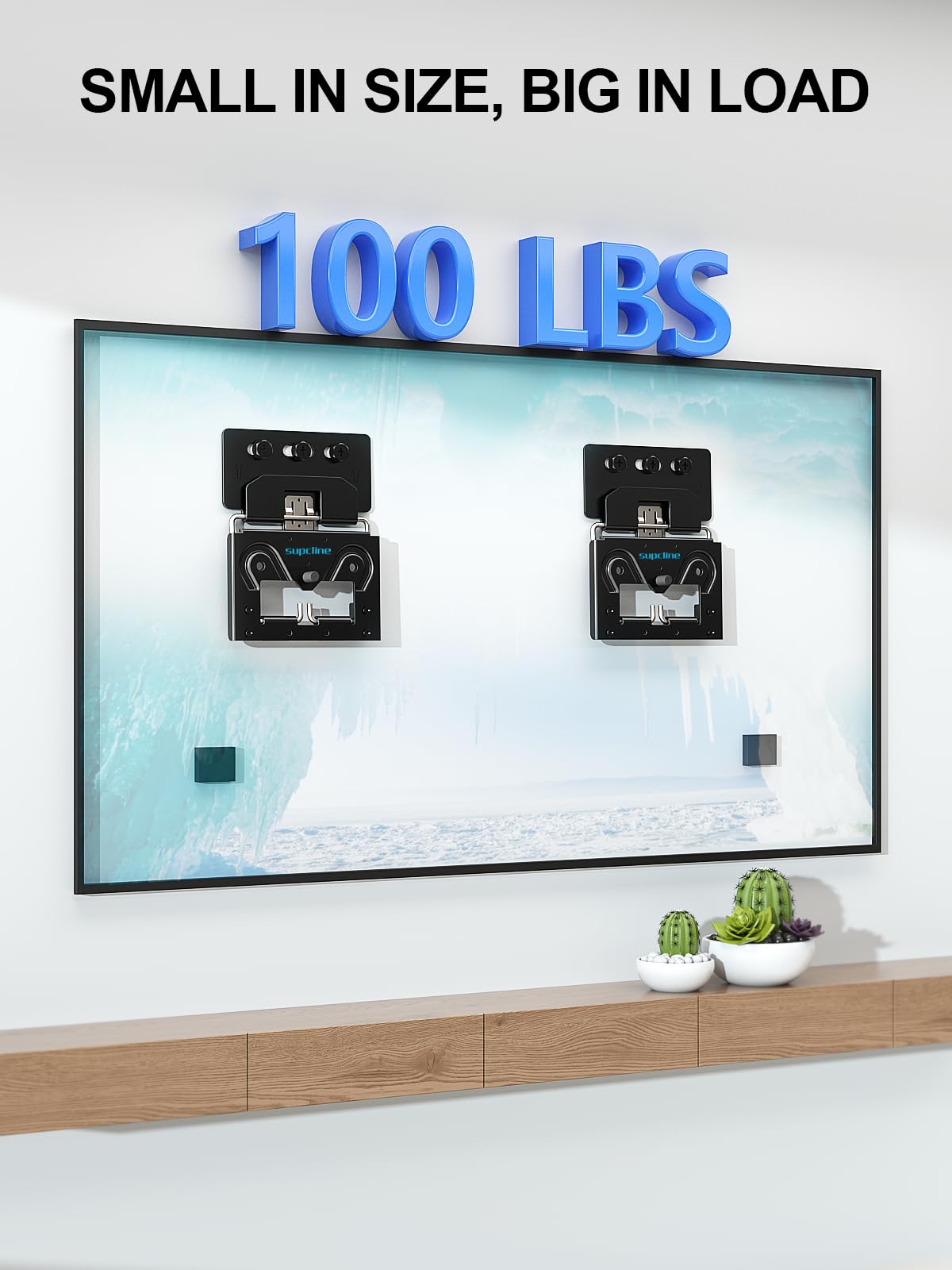 Ultra Slim TV Wall Mount Compatible with 14