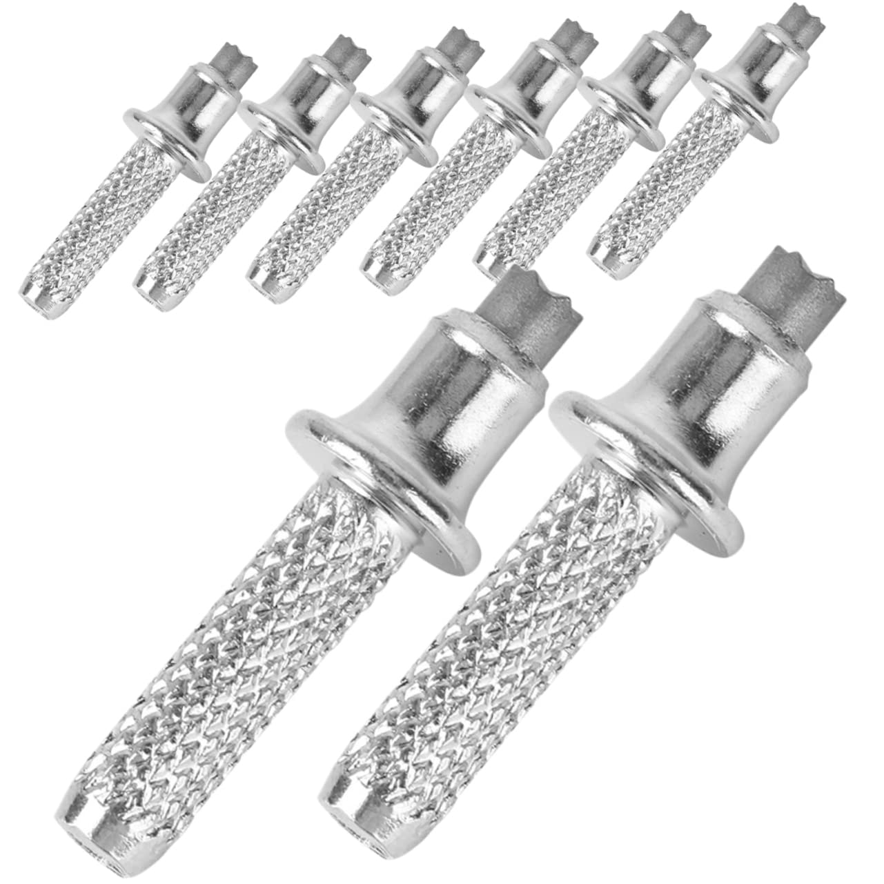 Anneome 8Pc Tungsten Steel Walking Cane Tips Replacement Hiking Pole Accessories Anti-Slip Mountaineering Stick Ferrules for Trekking Poles