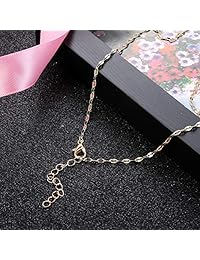 FUNRUN JEWELRY - Juego de 16 gargantillas de capas para mujer y niña, diseño de luna, estrella, multicapa, cadena ajustable