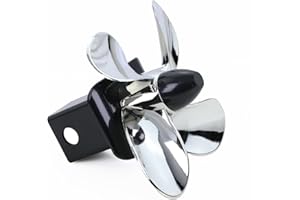 Tow Hitch Cover 77009, Spinning Propeller Trailer Hitch Cover Plastic for 2 Inch Receivers