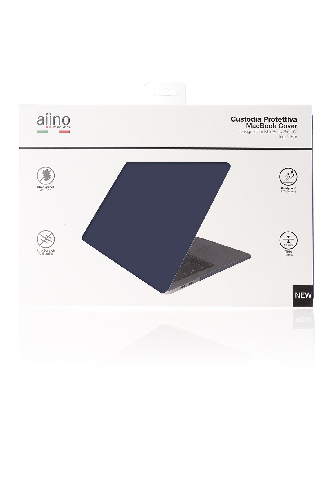 Aiino AIMB15PROM-DB-APR 15-Inch Laptop Case Blue - Laptop Bag (Heather, 38.1 cm (15 Inches) Blue