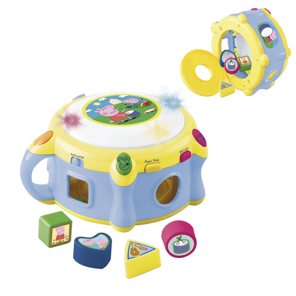 REIG Peppa Pig Shape Sorter with Electronic Drum Amazon.co.uk Toys & Games