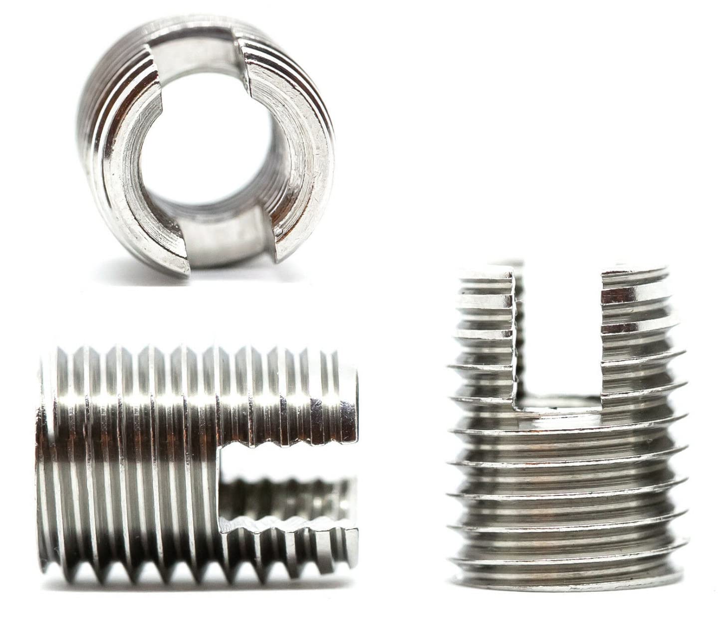 M4 (4mm) Stainless Steel Slotted Self Tapping Repair Threaded Inserts External and Internal Thread AN335 (Pack of 2) G01B/2