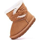 BMCiTYBM Girls Boys Snow Boots Warm Winter Fur Lined Baby Shoes (Infant/Toddler/Little Kid)