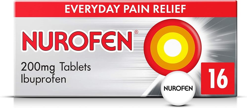 Nurofen Ibuprofen 200mg Caplets 16 - Headache Migraine Pain Relief