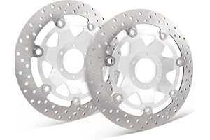 BAIONE Worldmotop 2 Piece Front Brake Disc Rotors Replacement for Honda Goldwing 1800 GL1800 2001-2017 Right and Left (For GL1800)