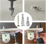 Lemiyoo 100 Pcs Heavy Duty Plasterboard Fixings Metal Plugs Screws Set view 5